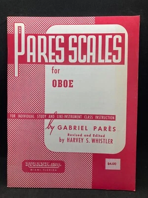 RUBANK Pares Scales for Oboe, Workbook Class Individual #0981 - Image 1 of 4