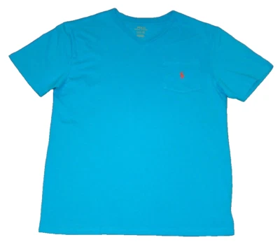 Camiseta Polo Ralph Lauren Niños Talla Grande 14-16 Cuello en V Manga Corta Foto 1 de 4