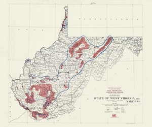 1914 Map of West Virginia Coal Fields - Picture 1 of 4
