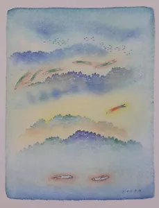 Jean-Michel FOLON : Zwischen Zwei Welten, Signierte Heliogravur, 1982 - Picture 1 of 7