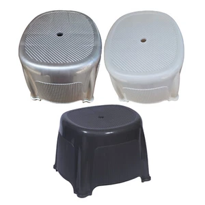 2 x Shower Stool Non Slip Seat Leakage Hole BPA Free Bath Chair Portable Adults - Picture 1 of 21