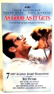 As Good as It Gets VHS Jack Nicholson Helen Hunt Greg Kinnear - Picture 1 of 3