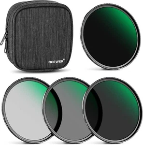 67mm Fixed ND Filter Kit ND1000 ND64 ND8 ND4 Neutral Density Filter Set Double - Picture 1 of 8
