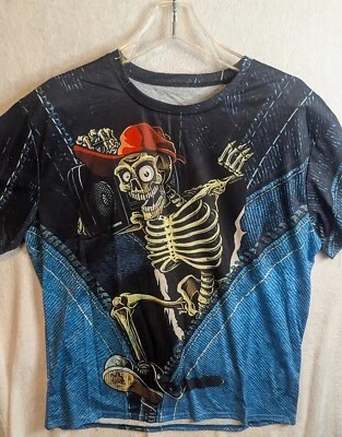 Camiseta Skeleton W Boom Box Gráfica XXL Foto 1 de 3
