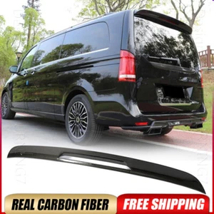 Dry Carbon Rear Roof Spoiler Wing Lip For Mercedes Benz V Class W447 V250 18-19 - Foto 1 di 16