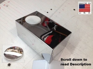 Corvette C5 MASTER CYLINDER COVER Premium Full Depth Stainless 97-04 CHROME CAP - Bild 1 von 3