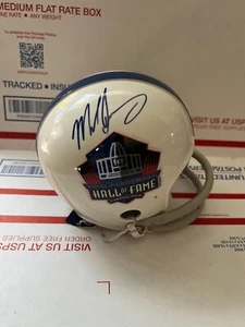 MIKE SINGLETARY SIGNED RIDDELL THROWBACK HOF MINI HELMET 2 BAR - Picture 1 of 2