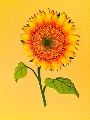 Origami Pop Cards Sunflower Bouquet 3D Pop Up Greeting Card Happy Birthday Love - Image 1 of 4