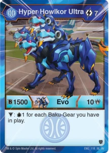 Bakugan Pro gepanzerte Elite Aquos Hyper Howlkor Ultra ENG_ 118_BE_AV mit 60 Karten - Bild 1 von 3