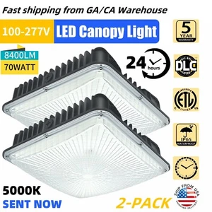 LED Canopy Lights Commerical Grade Waterproof Outdoor 70W Led Gas Station Lights - Picture 1 of 14