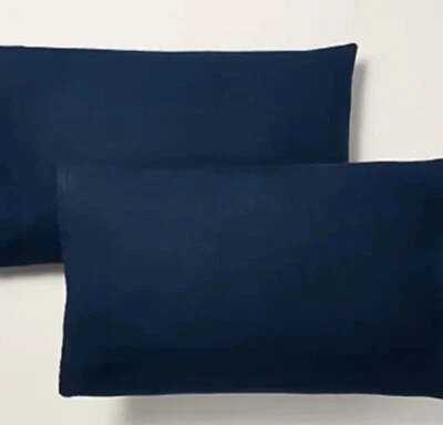 Juego de fundas de almohada King Ralph Lauren RL de lino en AZUL MARINO - PRECIO DE VENTA SUGERIDO POR EL FABRICANTE $215 Foto 1 de 4