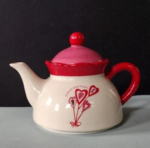 "Follow Your Heart" Ceramic Teapot - Picture 1 of 5