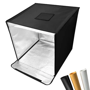 16" Foldable Photo Studio, Adjustable LED Lights, Portable Photography Kit - Picture 1 of 7