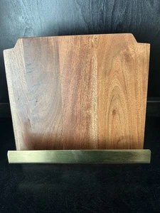 Hearth and Hand Kitchen Cookbook iPad Book Stand Holder with Magnolia Wood - Picture 1 of 10