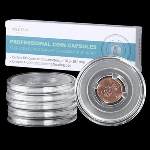 Cápsulas para monedas con almohadillas flotantes de posicionamiento de 4 bolsillos porta monedas coleccionista para... - Imagen 1 de 6
