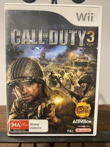 Call Of Duty 3 Three III Nintendo Wii Video Game - Picture 1 of 4