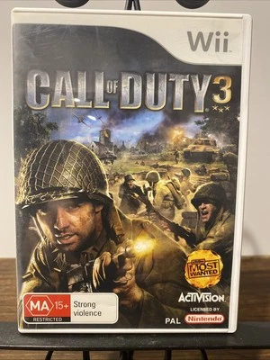 Call Of Duty 3 Three III  Nintendo Wii Video Game - Image 1 of 4