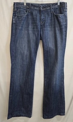 Vigoss Jeans Womens 13 Blue Denim Cotton Stretch 33.5" Inseam Dark Wash Pockets - Image 1 of 4
