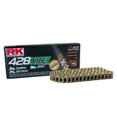 Chaîne Ouverte RK Or XRE 132-428 Clip AJP PR4 125 ENDURO PRO 2010-2015 - Photo 1/3