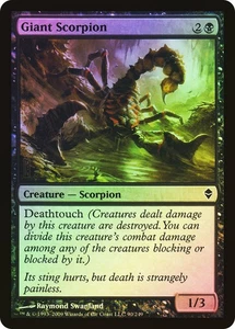 MTG FOIL Giant Scorpion  - Zendikar #090 - Picture 1 of 1
