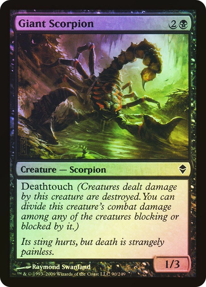 MTG FOIL Giant Scorpion  - Zendikar #090 - Image 1 of 1