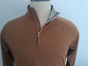 PETER MILLAR CROWN CRAFTED WNUT hellbraun NEU HERREN Half Zip PULLOVER GRÖSSE S - Bild 1 von 15