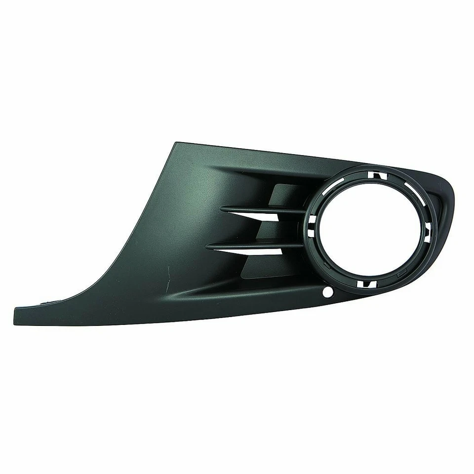 para 2010 2014 Volkswagen Golf Driver moldura de lâmpada de neblina esquerda LH, preta, com lâmpadas de neblina - Imagem 1 de 1