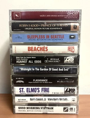 Movie Soundtracks Cassette Tape Lot Of 10: Ghost, Flashdance, St Elmo’s Fire,etc - Image 1 of 4