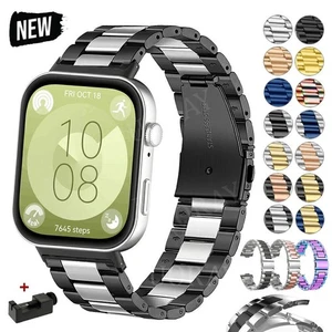 For Huawei Watch Fit 3 4 4 Pro Stainless Steel Strap Wrist Band Replacement Band - Picture 1 of 47