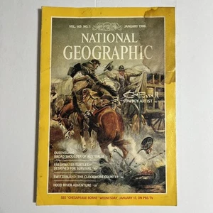 Vintage National Geographic January 1986 Australia Turtles Switzerland Canada - Picture 1 of 15