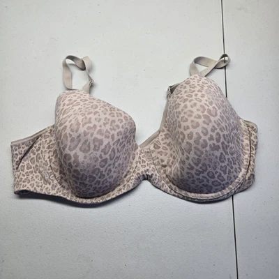Sujetador mujer Bali 42D beige con guepardo marrón claro ligeramente forrado con aros Foto 1 de 4