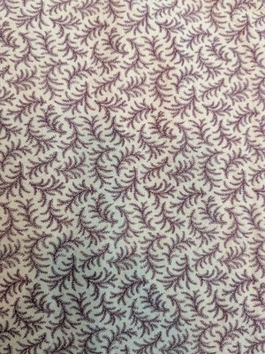 1 Yard Cream Brown Andover Quilting Fabric Botanical Pine Leaves 36x41 - Image 1 of 4