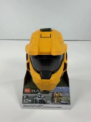 Halo Mega Construx Skull Control Master Chief Yellow Helmet 62 PCS Mattel RARE - Image 1 of 4