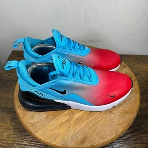 Nike Air Max 270 Running Shoes Mens Size 9.5 Aqua Red Black CJ0767-400 - Picture 1 of 8