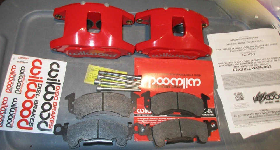 Kit de pinza delantera Wilwood 140‐11291‐R D52 2 pistones roja para camionetas/coches GM 1968-96 Foto 1 de 4