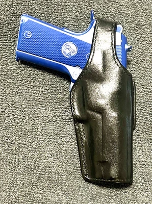 BIANCHI BLACK LEATHER # 19L HOLSTER - VINTAGE RH SMITH & WESSON 39 & 59 AUTOS - Image 1 of 4