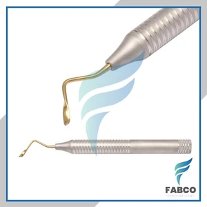 1 Stück Schraubenextraktion Periotom Wurzel Schraube gebogen vergoldet Dental Instrumente - Bild 1 von 1