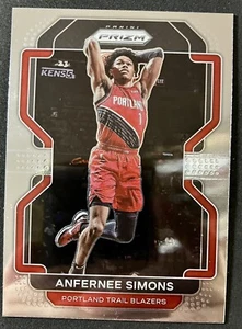 2021-22 Panini Prizm #168 Anfernee Simons Portland Trail Blazers Basketball Card - Picture 1 of 2