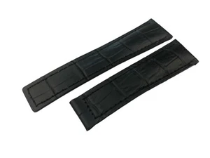 Correa de cuero genuino negro para reloj Tag Heuer 19 20 22 mm cierre de hebilla - Imagen 1 de 7