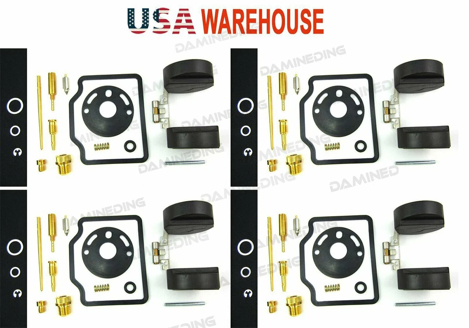 4 x  CB750 CB 750 K4 Carb Carburetor Rebuild Repair Kit & Float 69-76 -US - Image 1 of 4