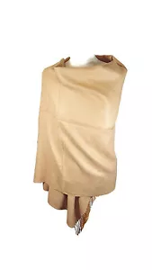 Luxury Women's Cashmere Feel Shawl Scarf Wrap Blanket Pashmina Style-Camel - Picture 1 of 3