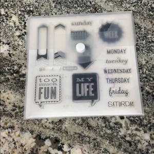 My Acrylix Ink Stamp “My Life Cricut Bundle” D1572 - Picture 1 of 3