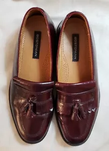Bostonian Quaste/Kiltie Halbschuhe Herren Größe 8 1/2M Burgunderrot Leder Obermaterial & Innen - Bild 1 von 11