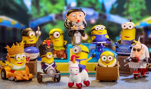 POP MART Minions Rides Series Car Boat Transportation Confirmed Blind Box Figure Cover