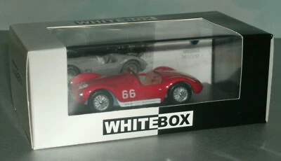 Coche de carreras Maserati A6GCS Targa Florio 1953 escala 1/43 #66 (caja blanca A6 GCS/53) Foto 1 de 3