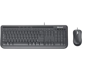Tastatur / Maus Set Combo Microsoft 600 Wired us Layout QWERTY Schwarz - Bild 1 von 1