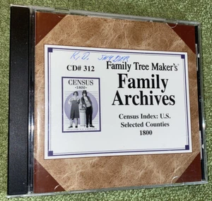 Family Tree Maker Archives Census Index: U.S. Selected Counties 1800 PC CD #312 - Picture 1 of 4