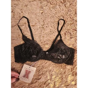Savage X Fenty Black Lacey Bra 32C NWT - Picture 1 of 3