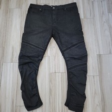IRO-Ochi Mens Jeans 32 Black Skinny Moto Stretch 38x28