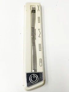 Gemex Vintage 8mm Original Silver #W-686 64504 B Banda de hebilla angular - Imagen 1 de 3